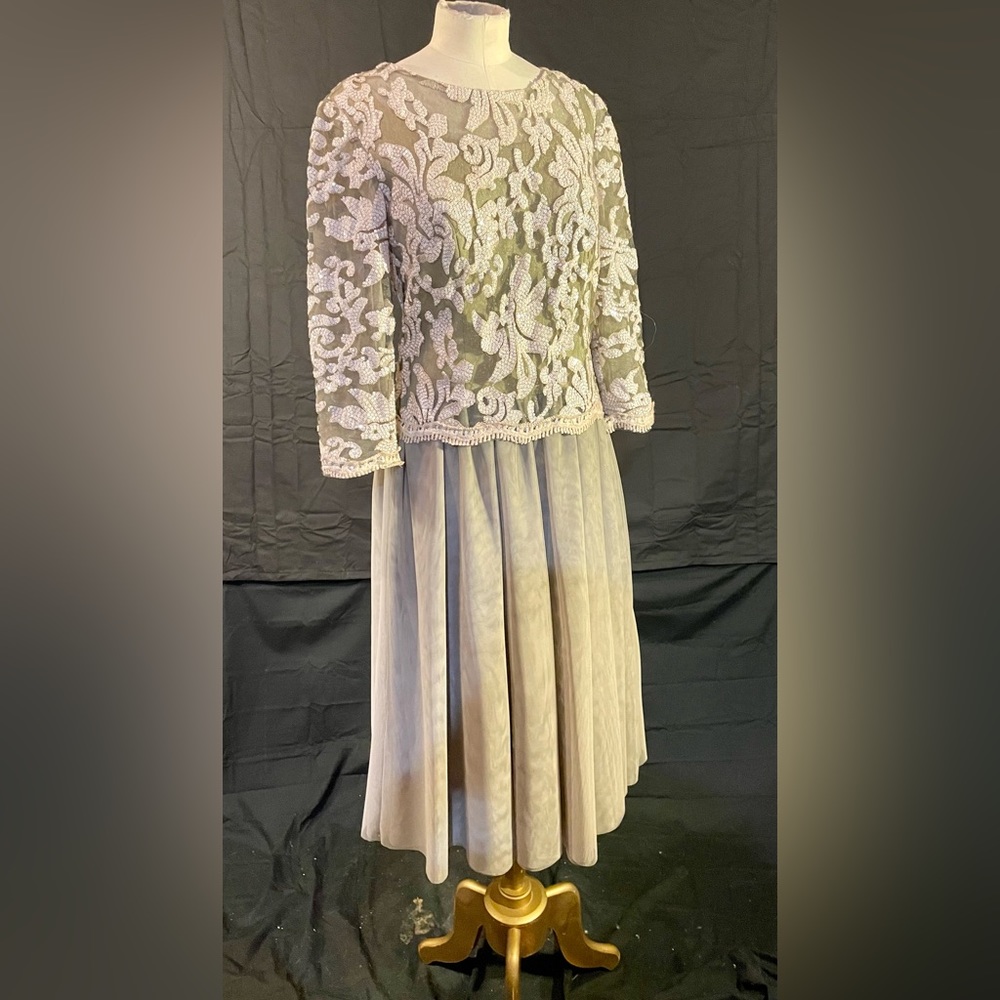 Izilady 2 Green Tulle Dress Embroidered Sequined Bodice 3/4”